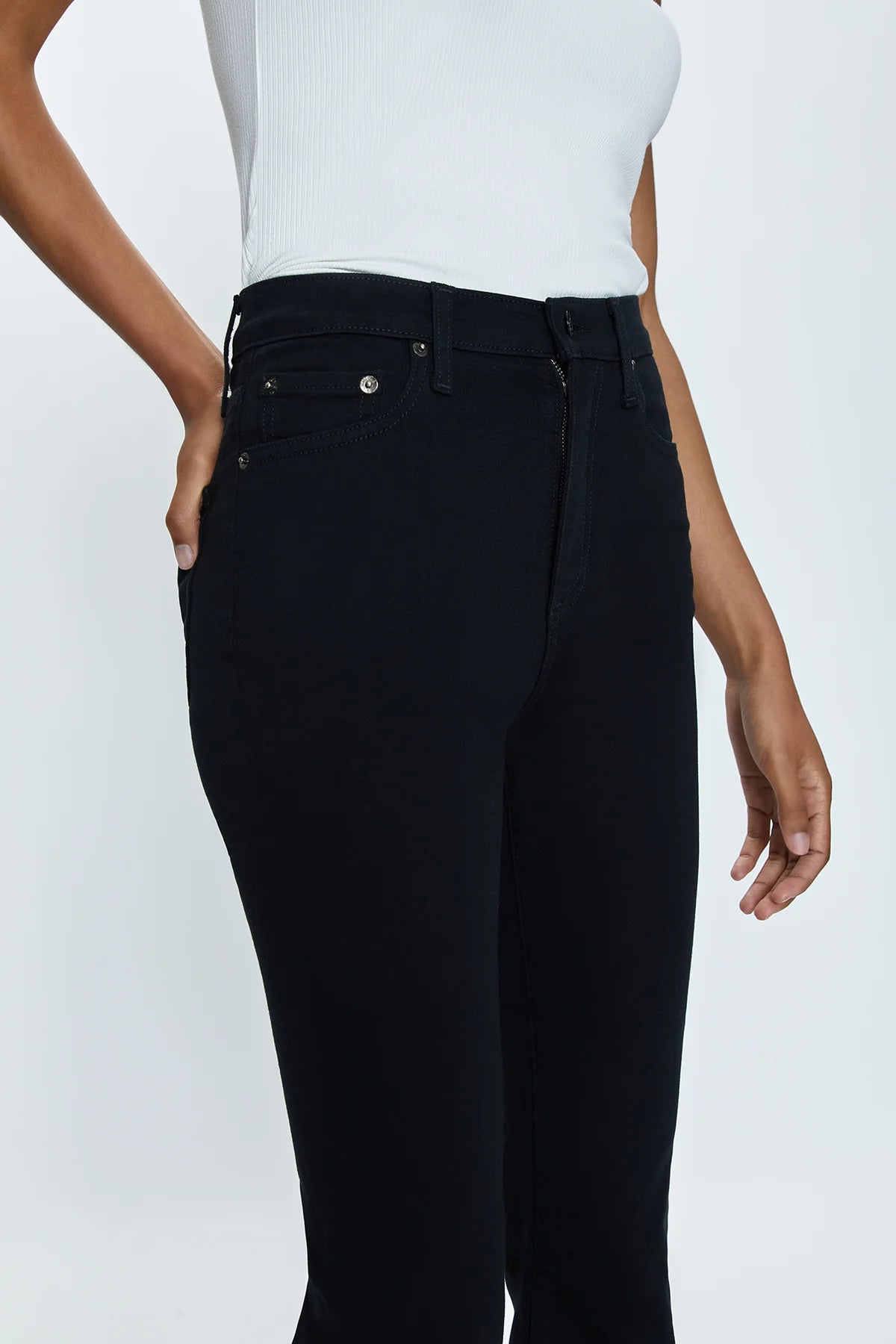 Pistola Crop Boot Pant Black