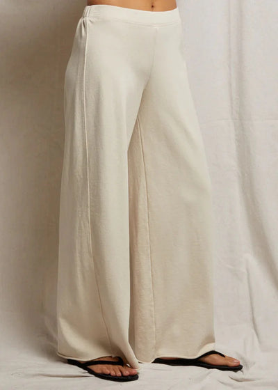 PWT French Terry Wide Leg Pant - Sugar