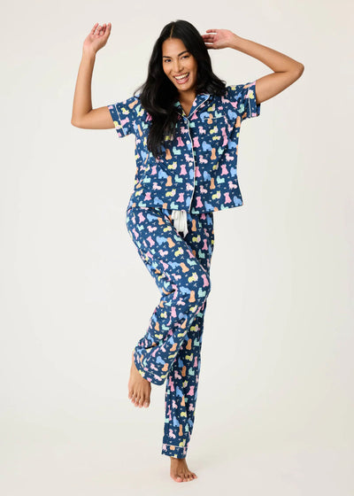 Pj Salvage Whimsy Pj Set Dogs Navy