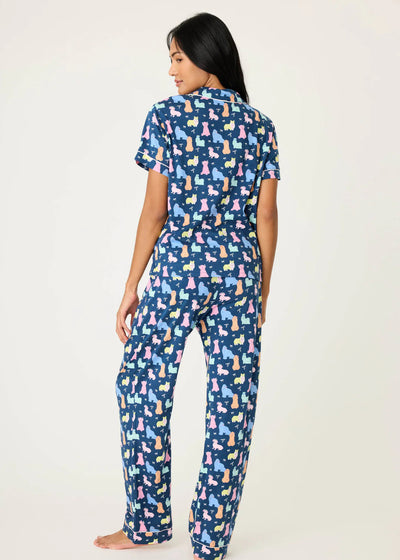 Pj Salvage Whimsy Pj Set Dogs Navy