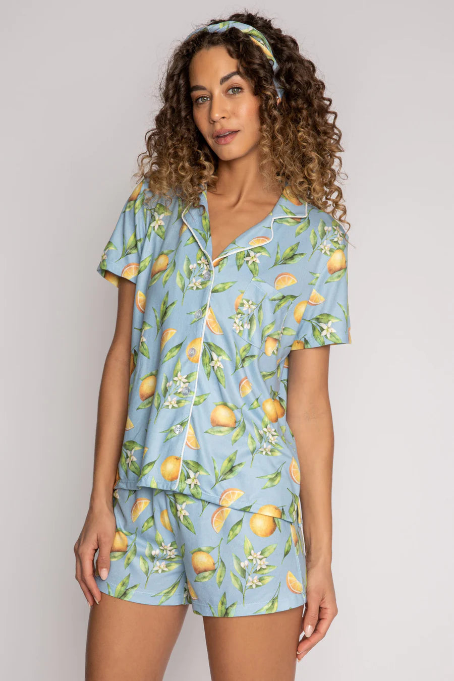 PJ Salvage Orange Juice Pj Set - Ice Blue