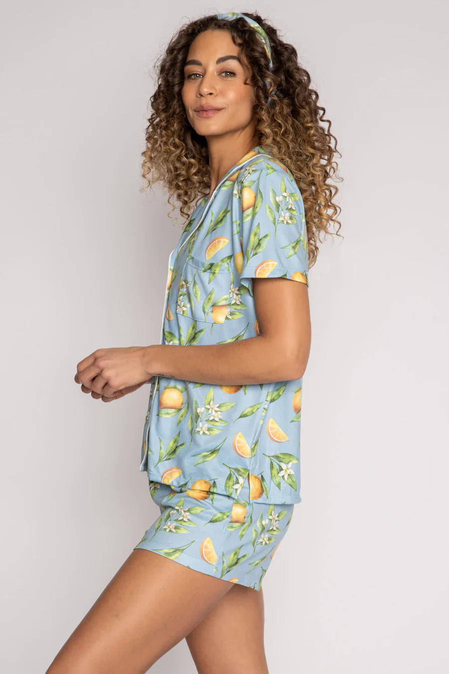 PJ Salvage Orange Juice Pj Set - Ice Blue