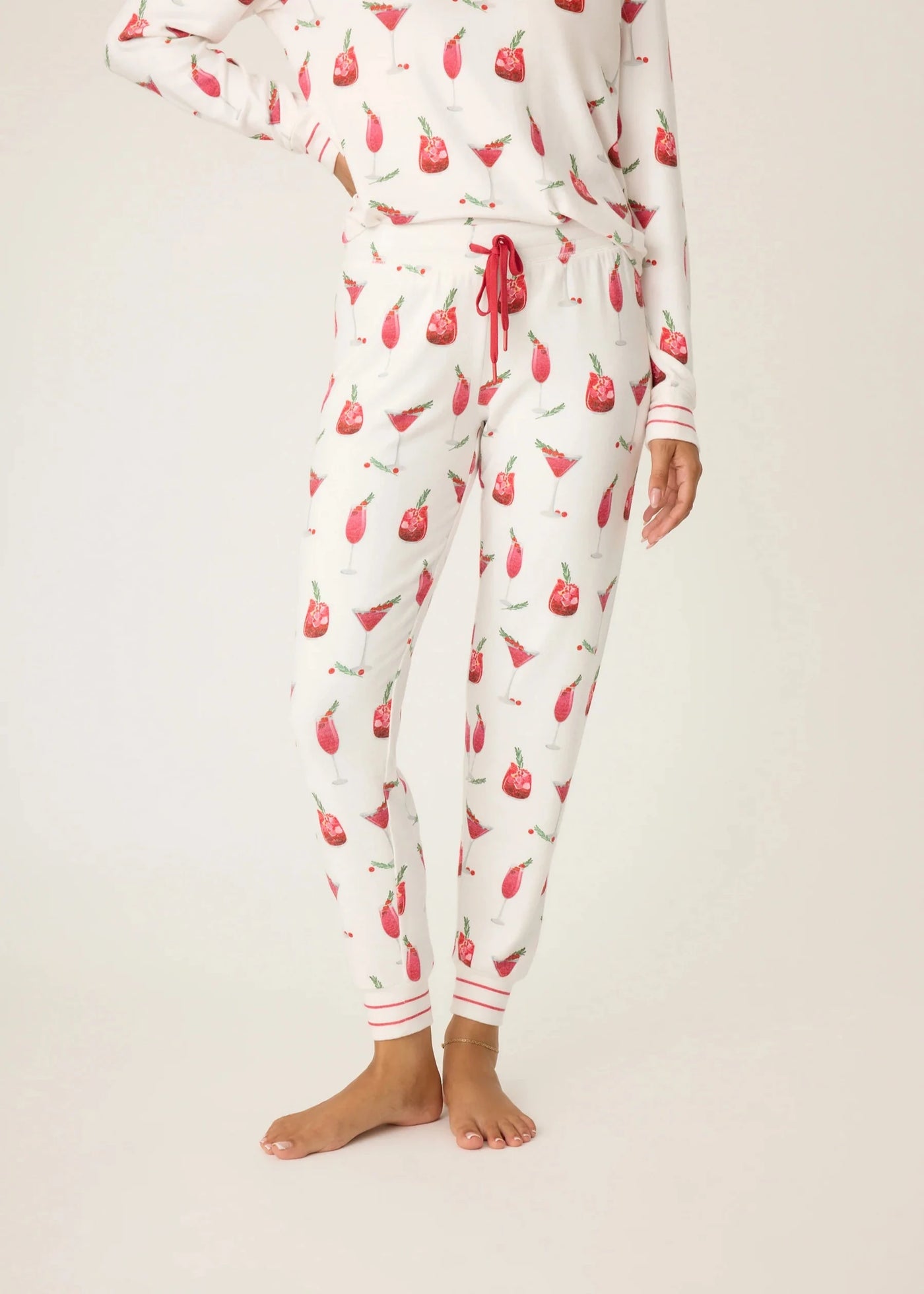 PJ Salvage Cranberries & Cocktail Pant Ivory