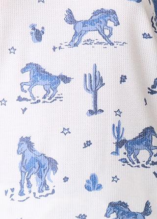 Pj Salvage Desert Daze Jammie Pants Horse & Cactus Print