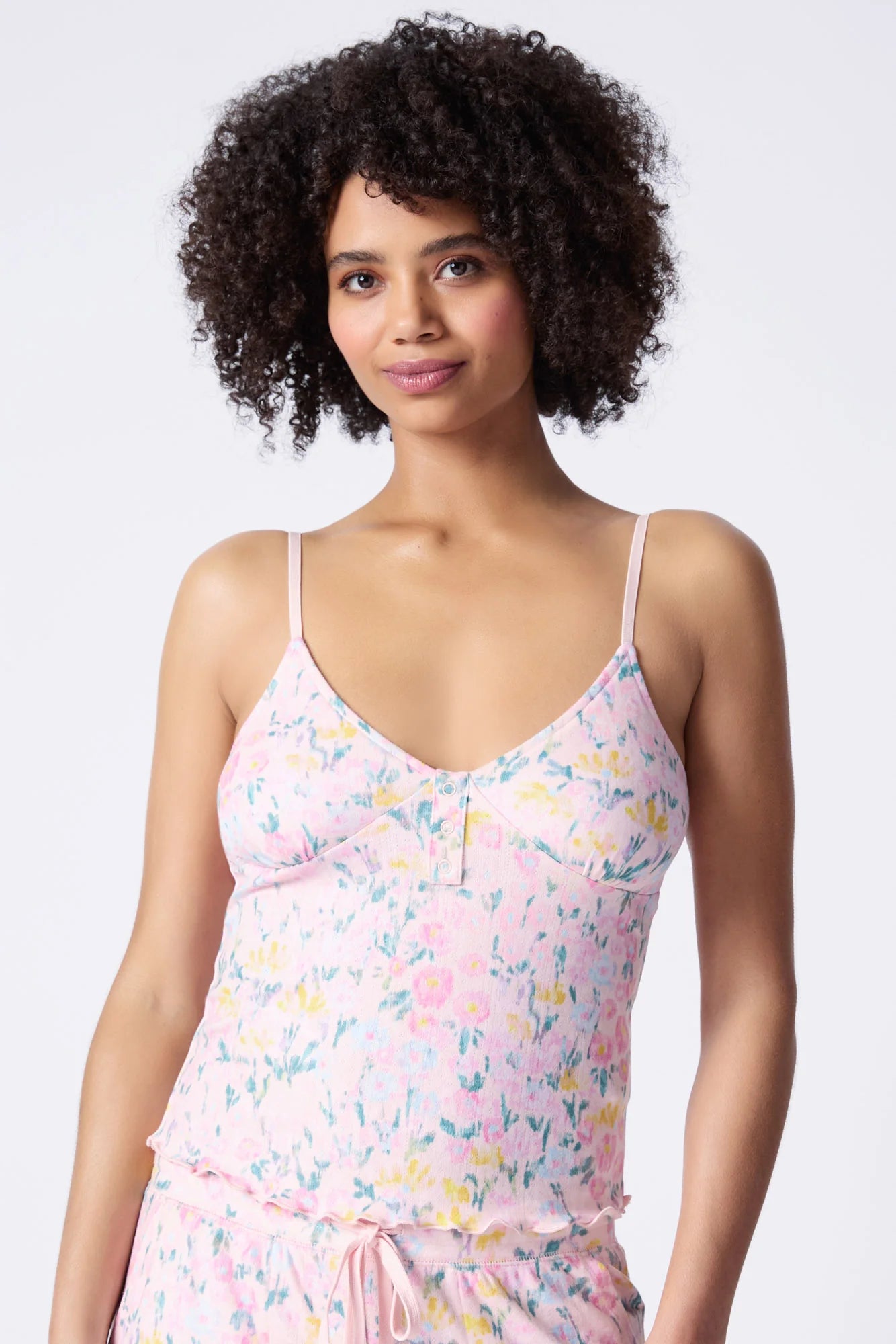 Pj Salvage Floral Fields Cami Blush