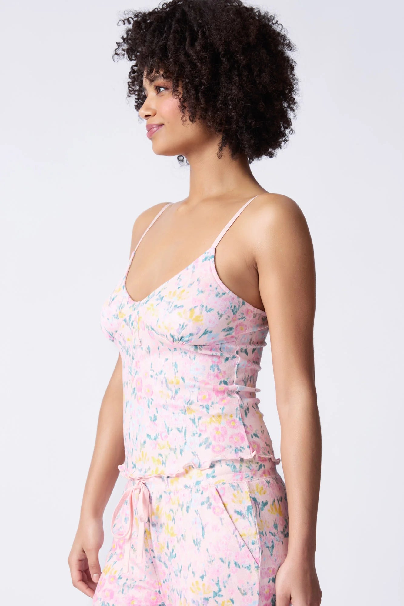 Pj Salvage Floral Fields Cami Blush