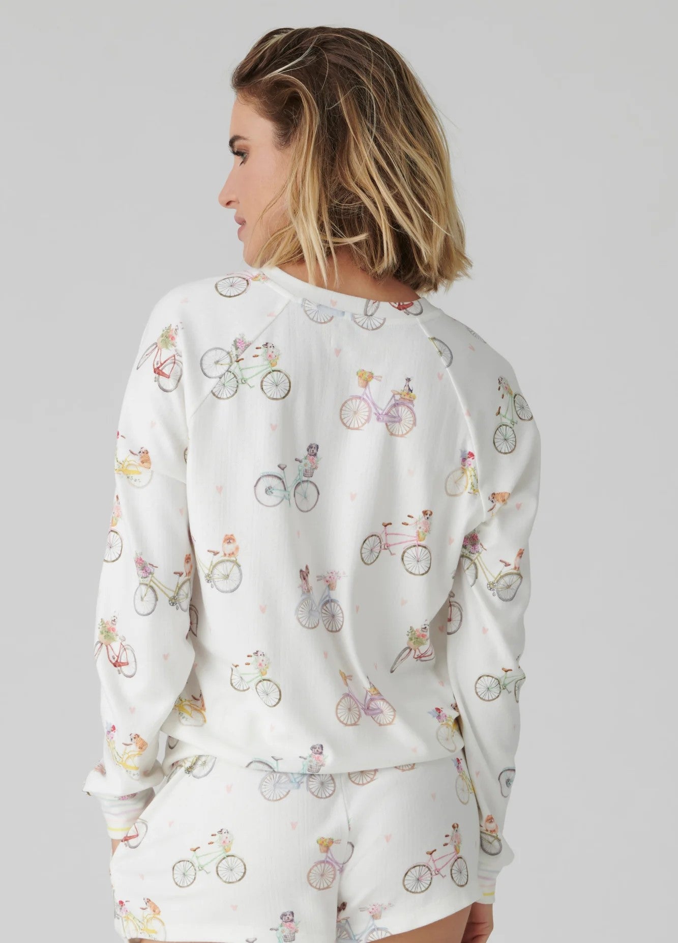 Pj Salvage Floral Market L/S Top Ivory