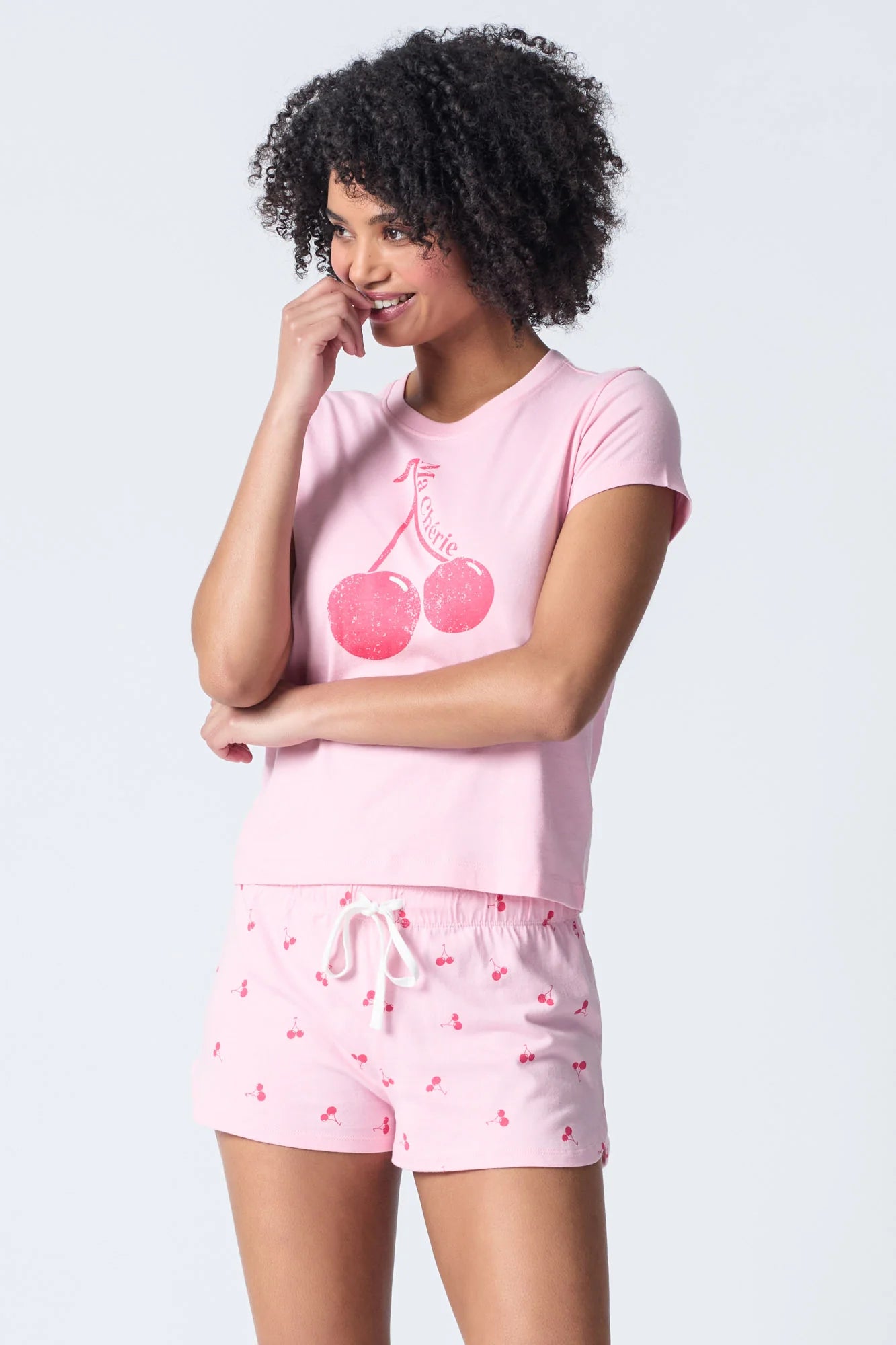 Pj Salvage Soft & Shortee Pj Set Pink