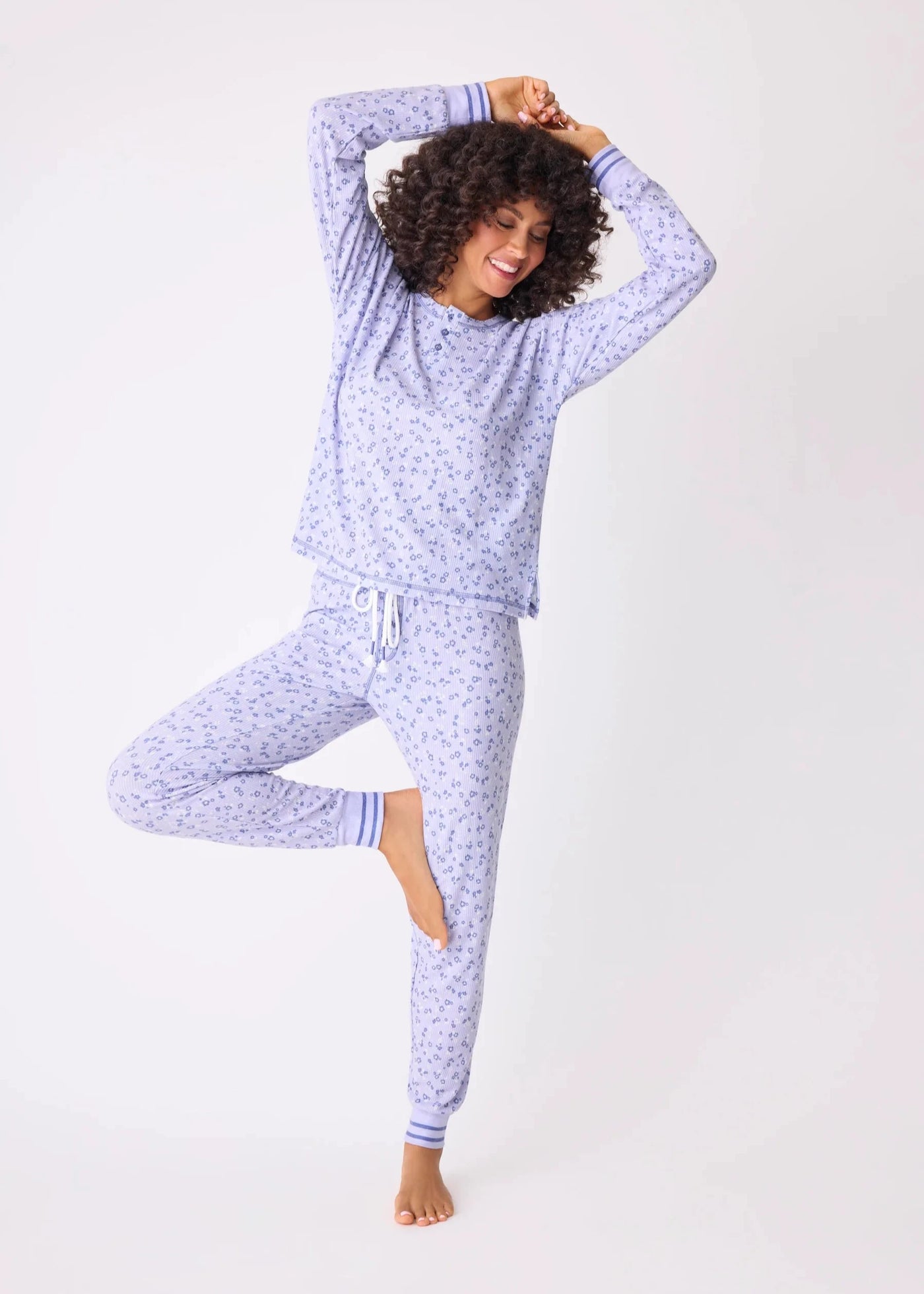 Pj Salvage Peace & Love Within L/S Lilac Ice