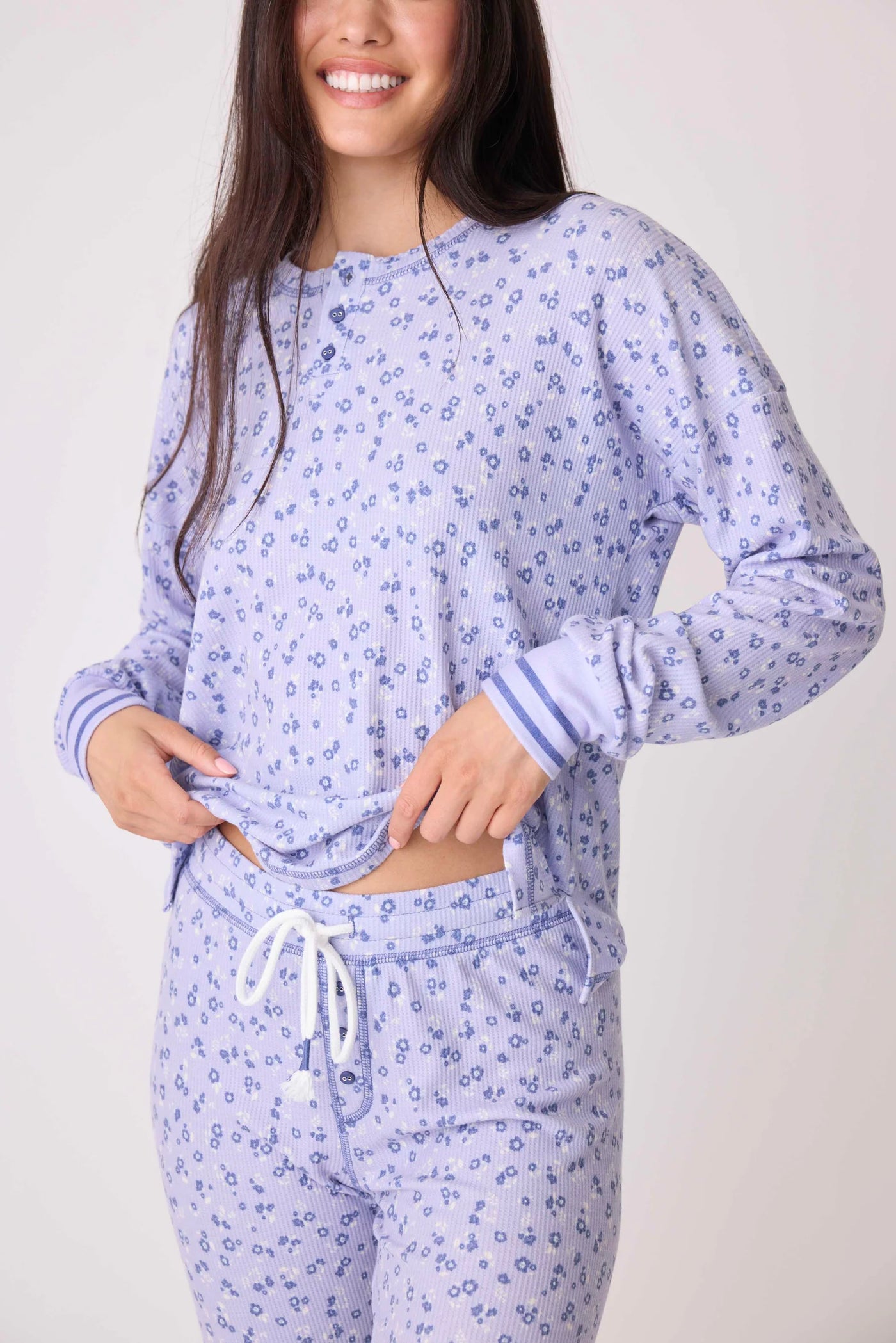 Pj Salvage Peace & Love Within L/S Lilac Ice