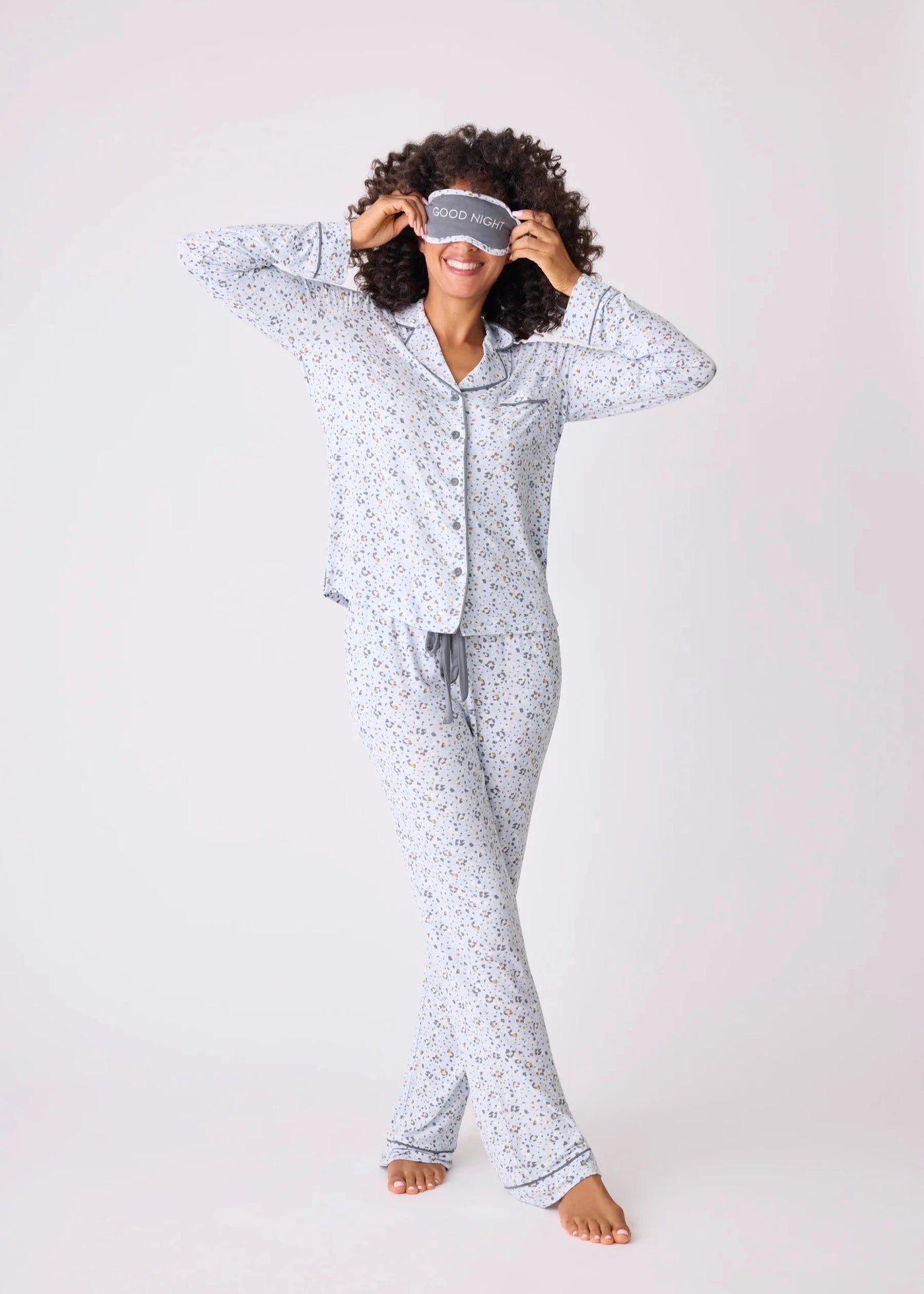 Pj Salvage Wild Dreams Pj Set Blue Air