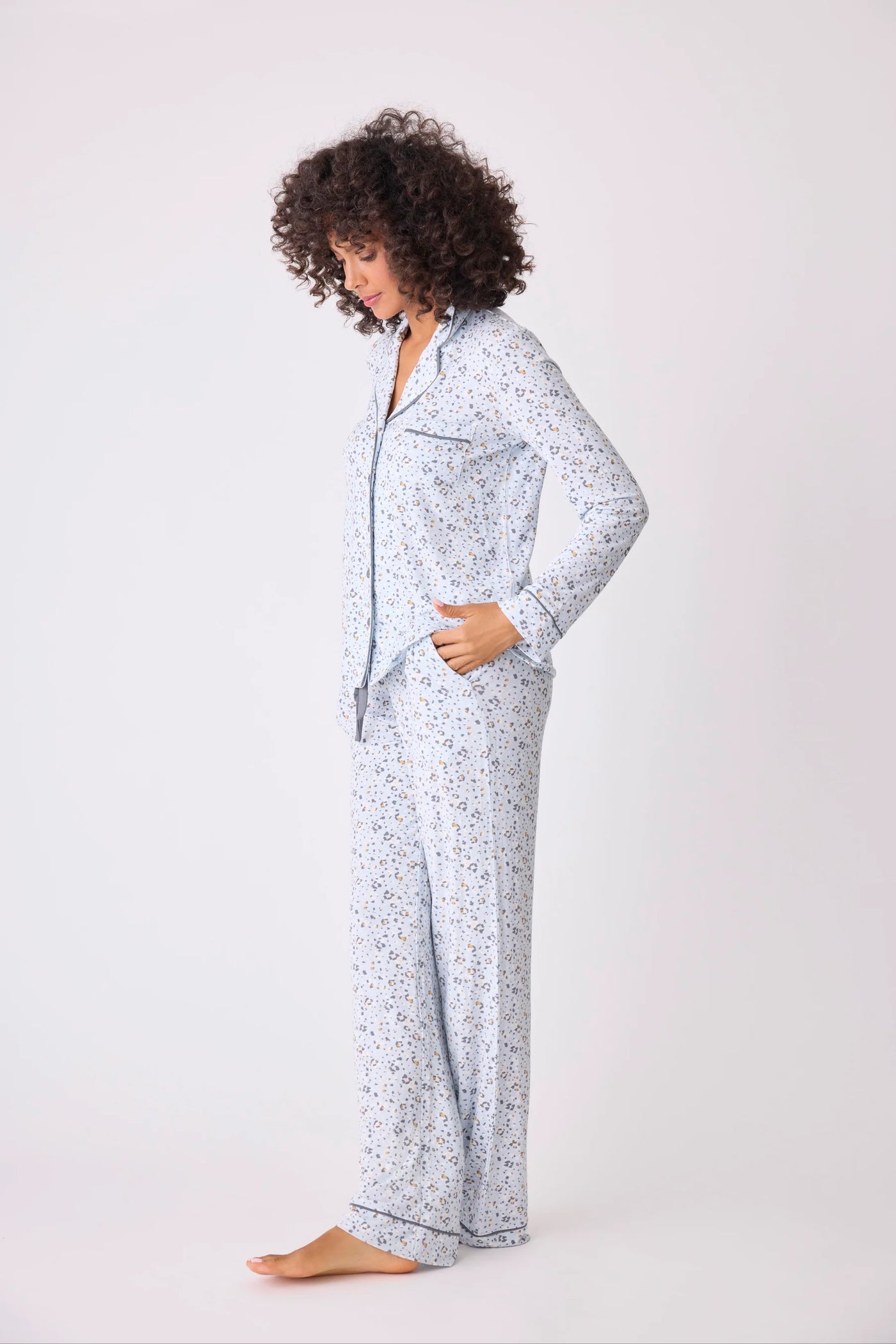 Pj Salvage Wild Dreams Pj Set Blue Air