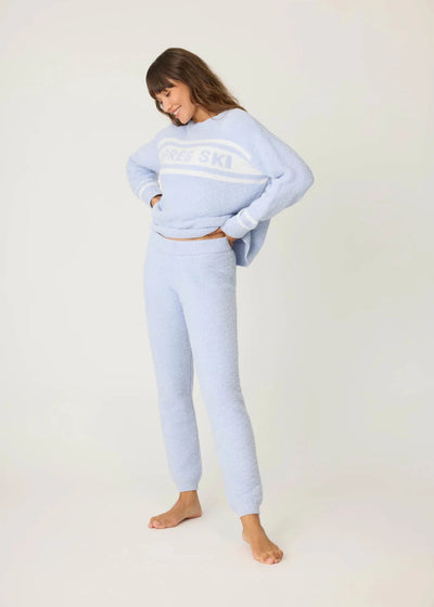 PJ Salvage Apres All Day Cozy Banded Pants Blue Whisper