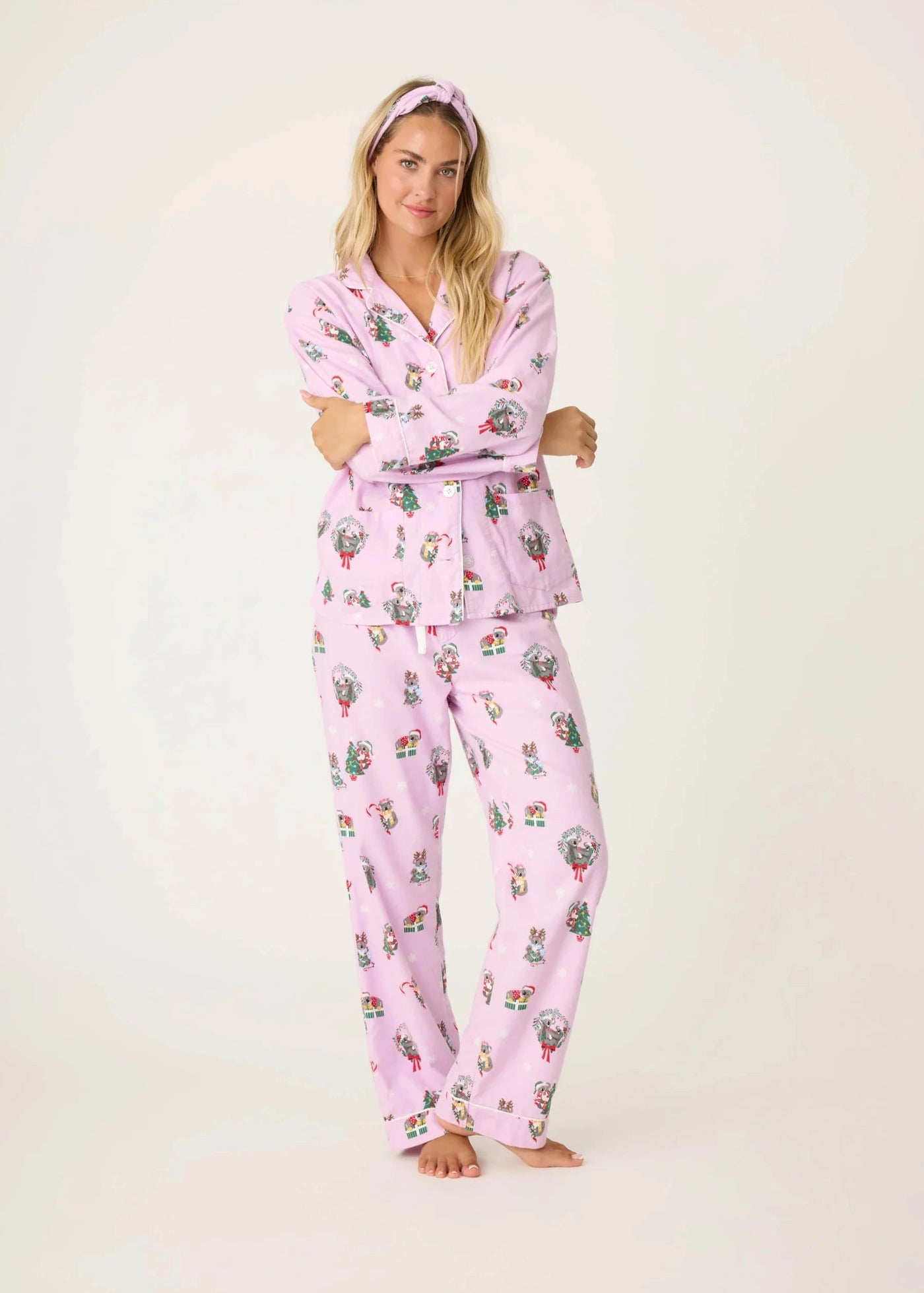 PJ Salvage Koality Holiday Flannel Pj Set - Lavender