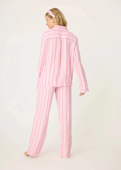 Pj Salvage Stripe Hype Pj Set - Candy Pink