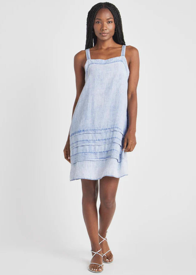 Splendid Celine Mini Dress - Bleached Indigo