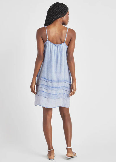 Splendid Celine Mini Dress - Bleached Indigo