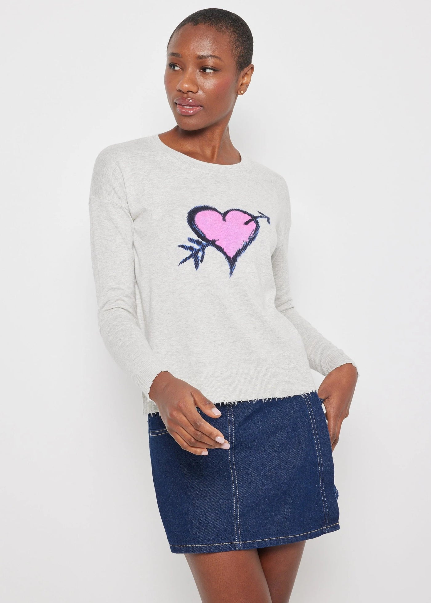 Lisa Todd Cupid’s Beau Sweater Grey Mist