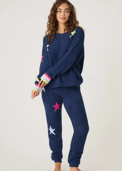 PJ Salvage Marshmallow Party Pj Set Navy