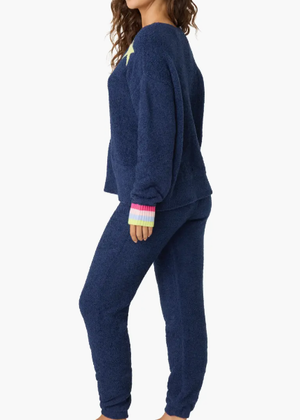 PJ Salvage Marshmallow Party Pj Set Navy