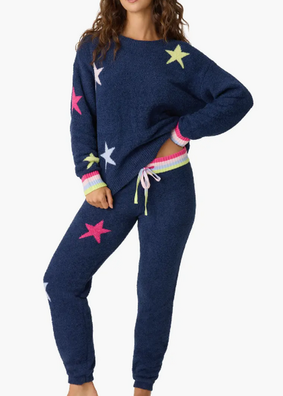 PJ Salvage Marshmallow Party Pj Set Navy