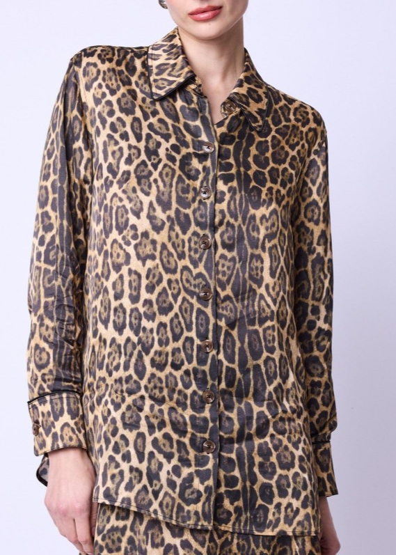 Berenice Paris Leopard Print Shirt