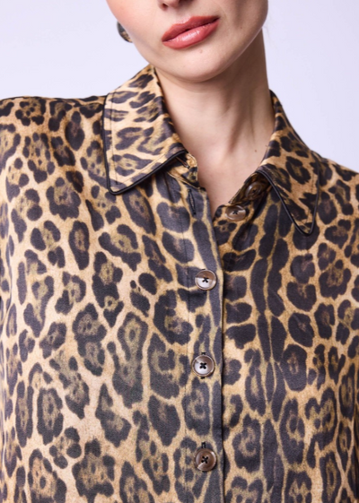 Berenice Paris Leopard Print Shirt