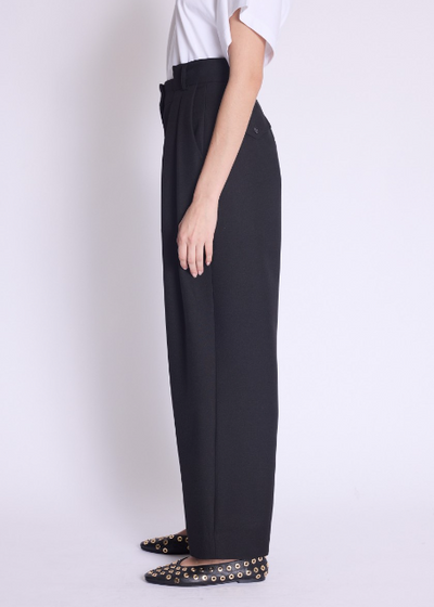 Berenice Double Pleated Trouser Pants Black