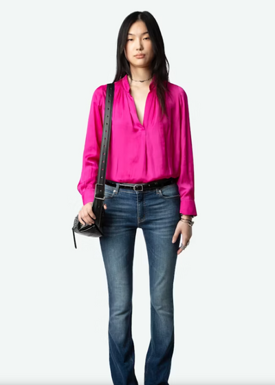 Zadig & Voltaire Tink Satin Blouse - Orchid