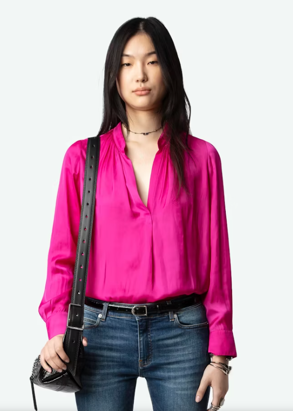 Zadig & Voltaire Tink Satin Blouse - Orchid