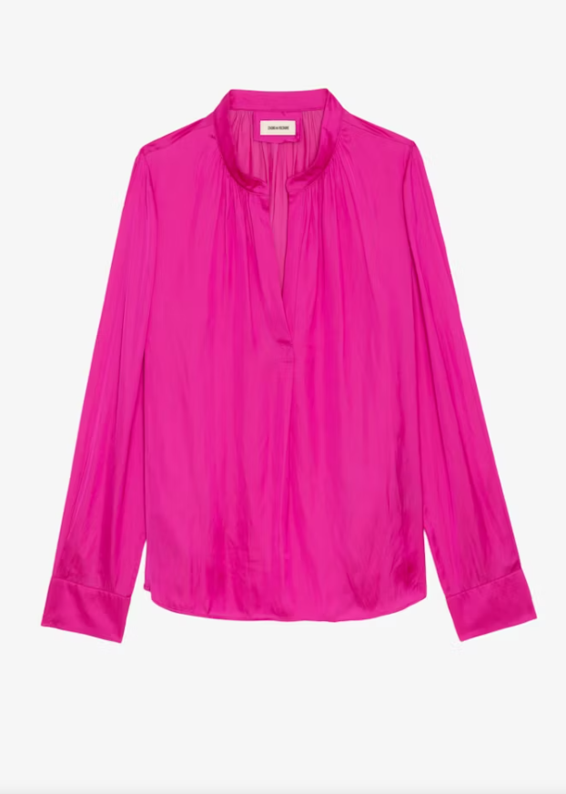 Zadig & Voltaire Tink Satin Blouse - Orchid