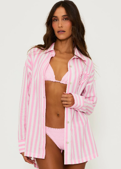 Beach Riot Cassidy Top - Pink Stripe