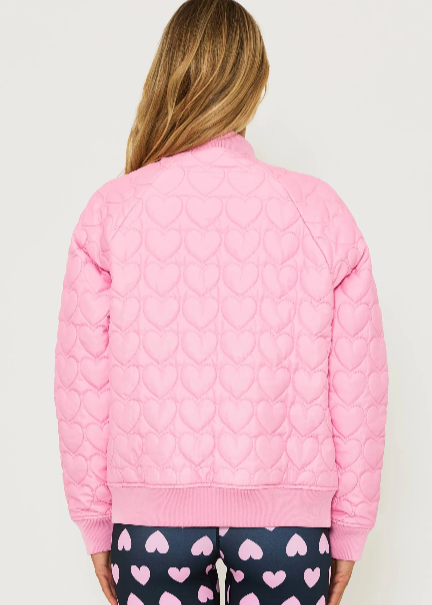 Beach Riot Flight Jacket Pink