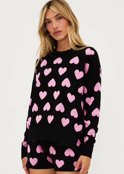 Beach Riot Callie Sweater - Love Heart