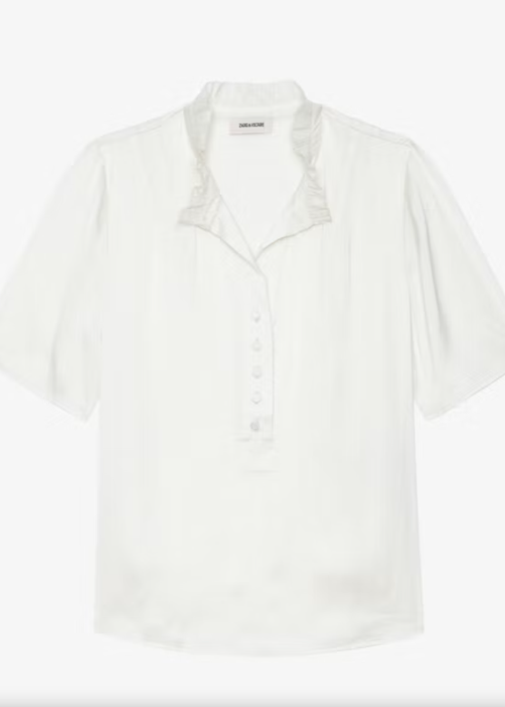 Zadig & Voltaire Topher Satin Blouse - Flake