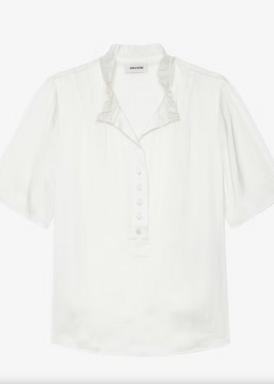 Zadig & Voltaire Topher Satin Blouse - Flake