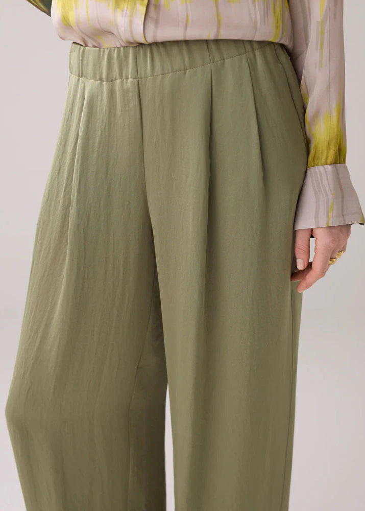 SUMMUM Heavy Silky Touch Trousers Combat Green