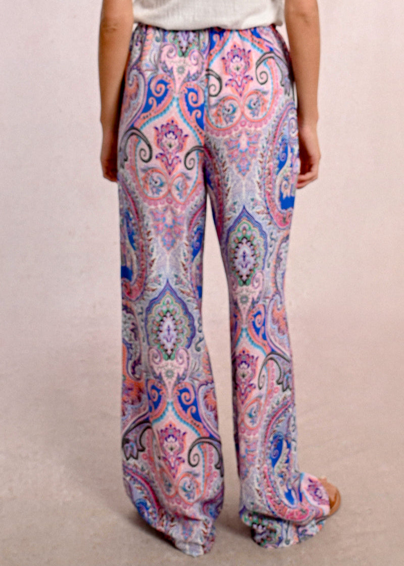 Molly Bracken Paisley Print Pull on Pants