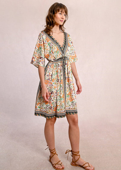 Molly Bracken Floral Print Dress Clementine