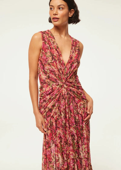 Misa Ava Sedona Floral Mesh Dress