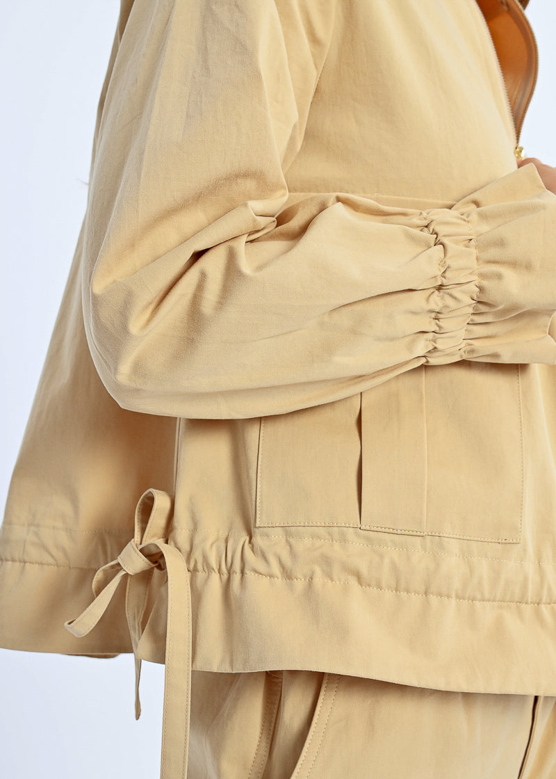 Molly Bracken Cargo Jacket Beige