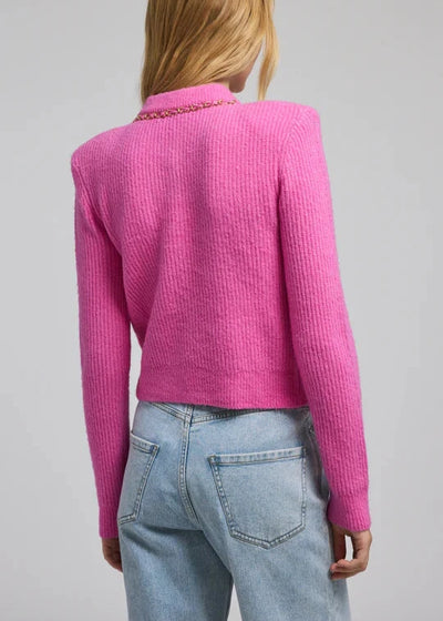 Generation Love Selma Chain Cardigan Pink