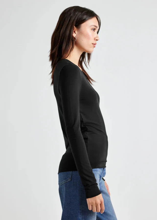 Splendid Bamboo L/S Tee Black