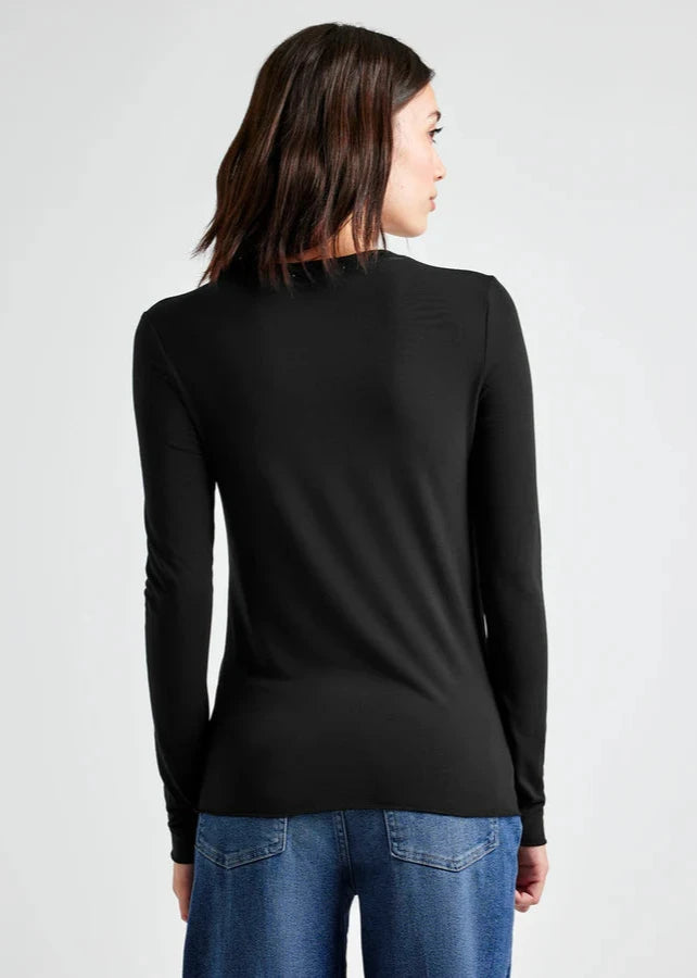 Splendid Bamboo L/S Tee Black