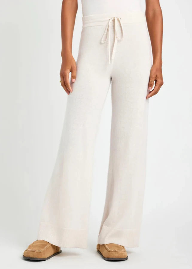 Splendid Tori Cashmere Wide Leg Pant Pale Oak