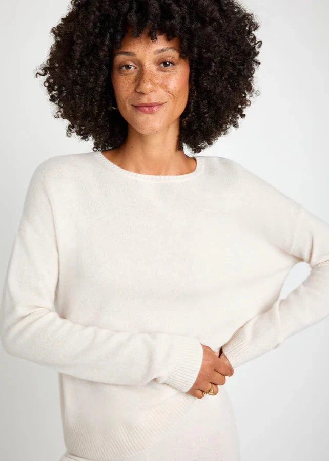 Splendid Tori Cashmere Sweater Pale Oak