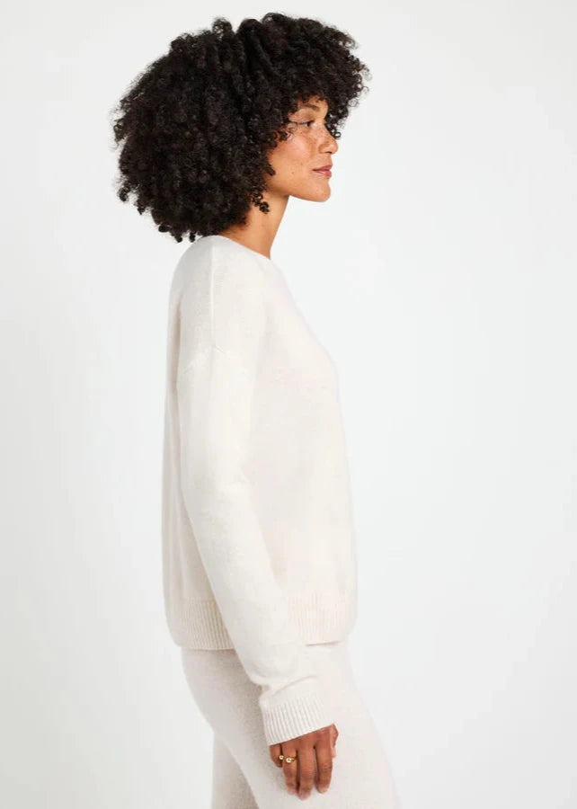 Splendid Tori Cashmere Sweater Pale Oak