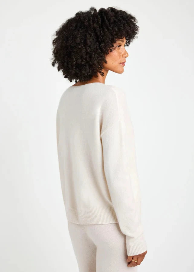 Splendid Tori Cashmere Sweater Pale Oak