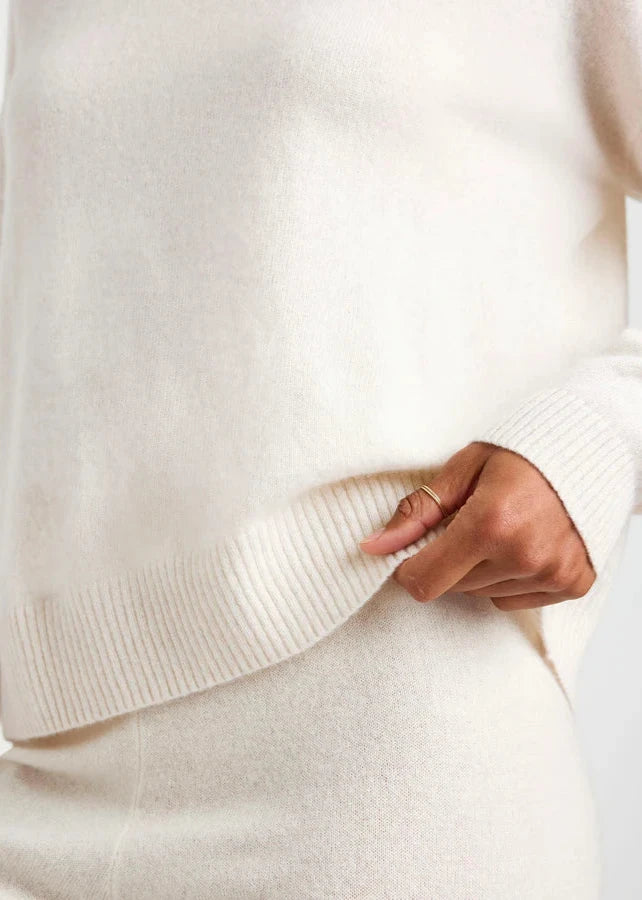 Splendid Tori Cashmere Sweater Pale Oak