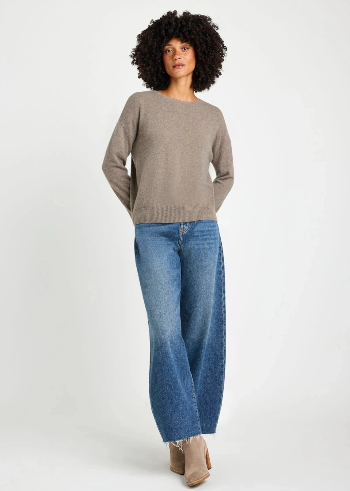 Splendid Tori Cashmere Sweater Tawny